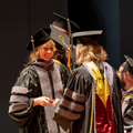 A graduate receives their degree