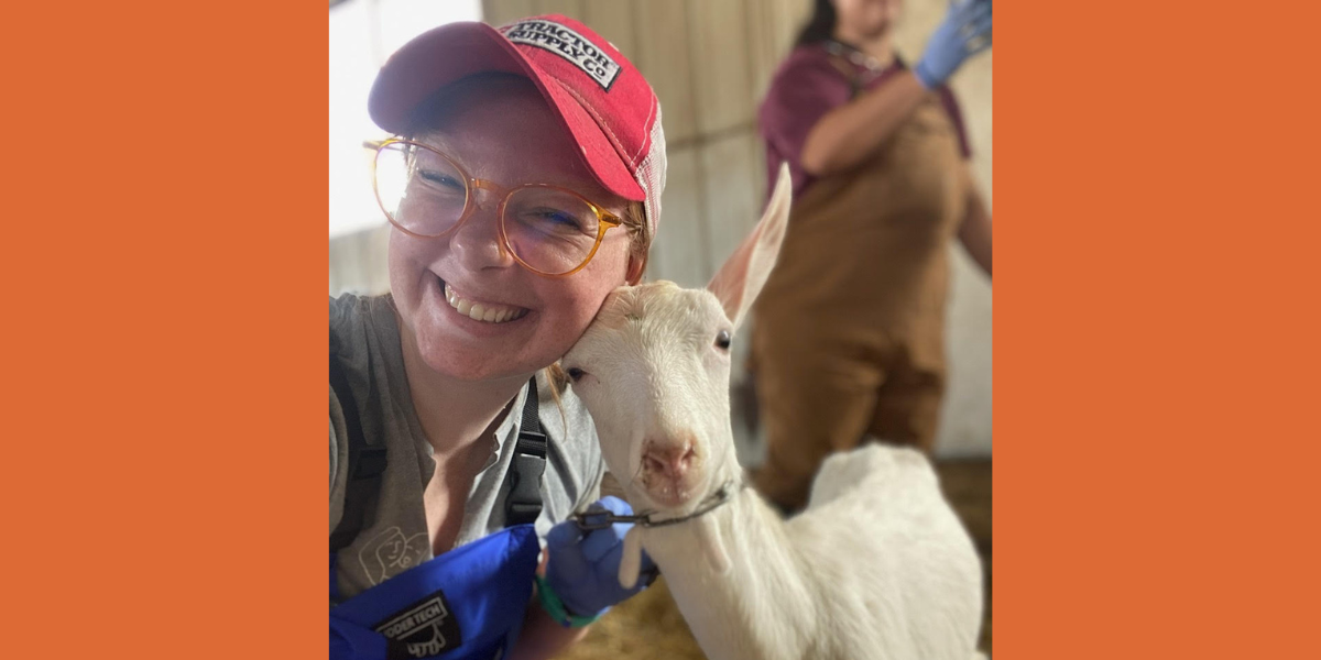 Erika Oosterheert, a third-year DVM student at the College of Veterinary Medicine