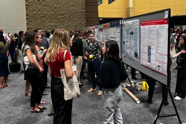 Participants of the 2024 Veterinary Scholars summer research program present their research posters at the Veterinary Scholars Symposium, held August 8–10 this year in Saint Paul, Minn. 