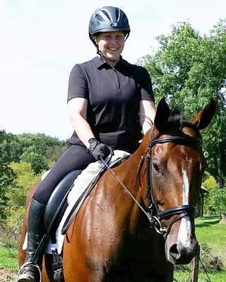 Colleen Nornes on her horse