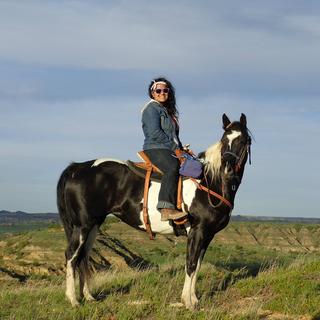 Gabriela Keisel and her horse, Cheyenne